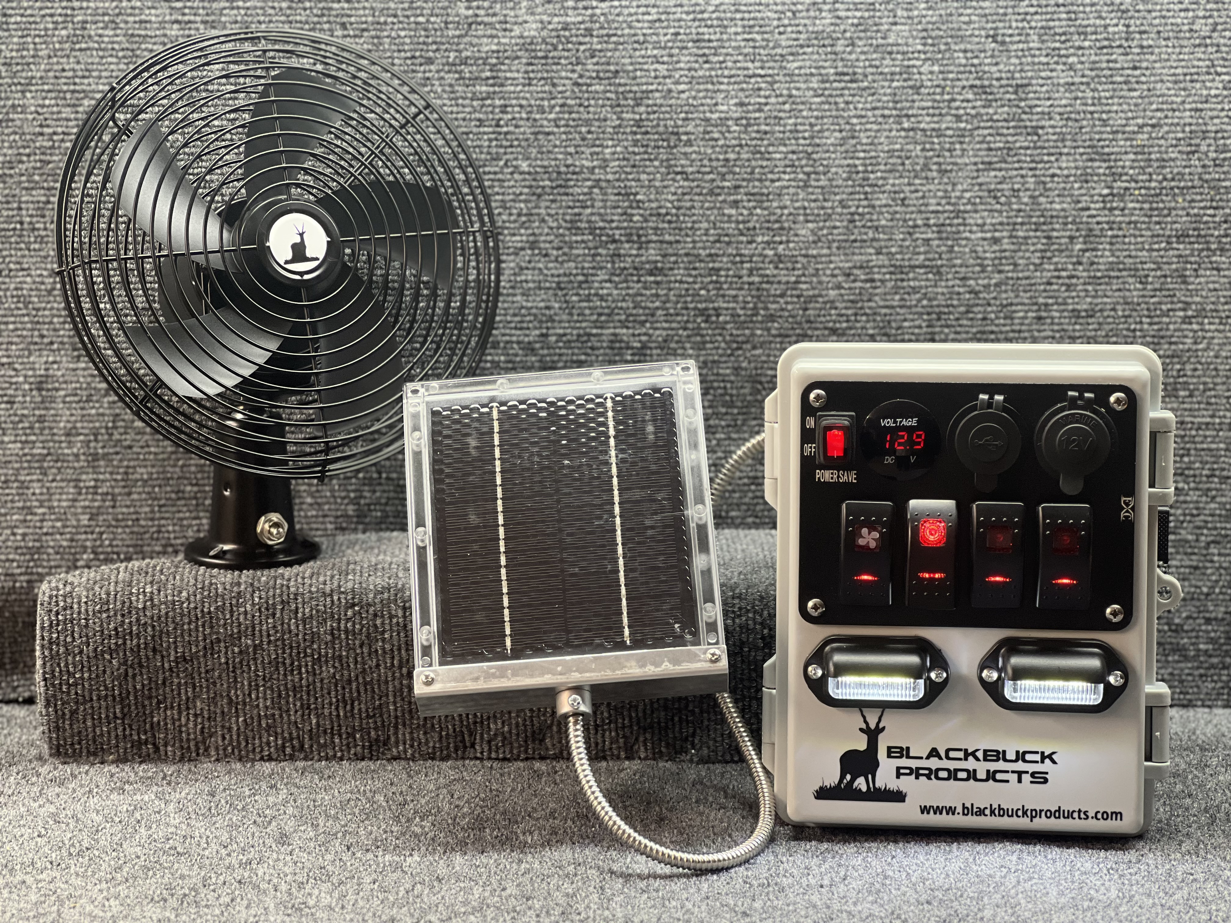 Deer Stand Charging System w/ Fan